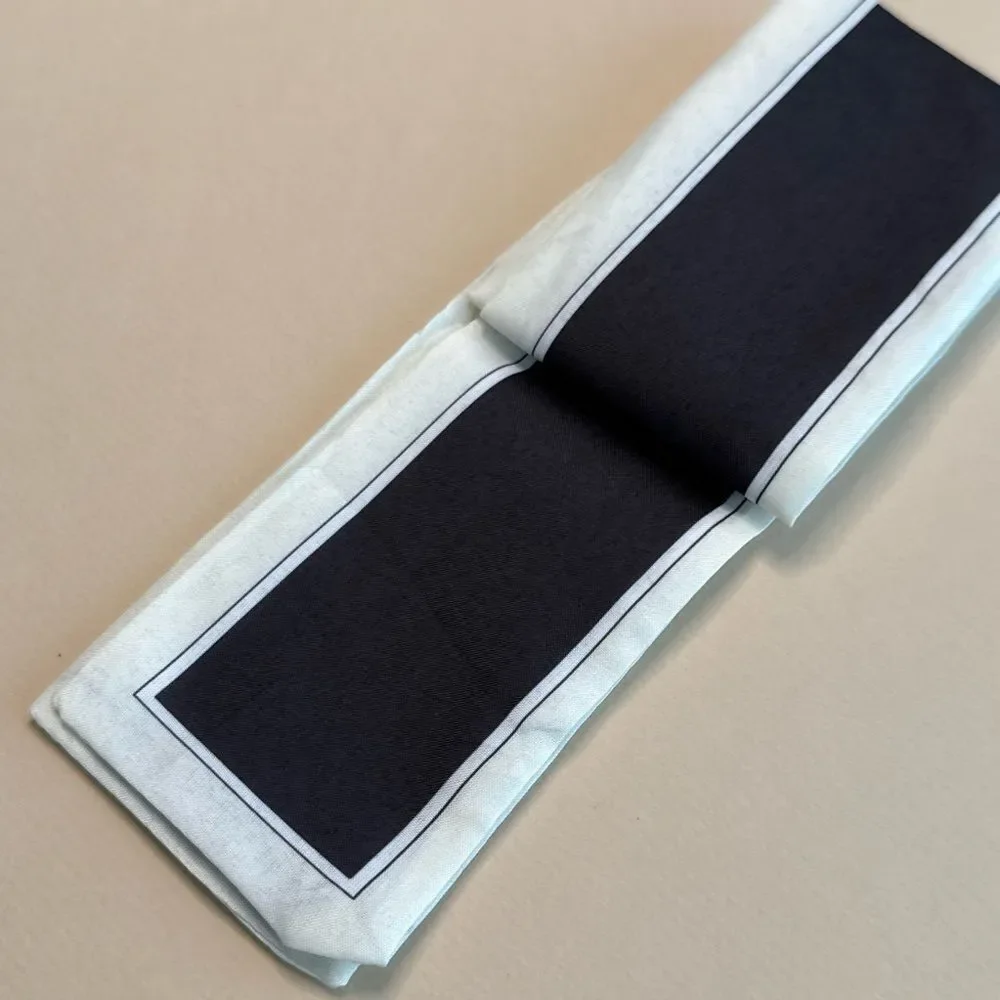 Black and White Scarf #2170